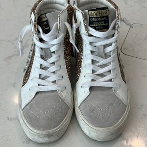 Vintage Havana  glitter high tops